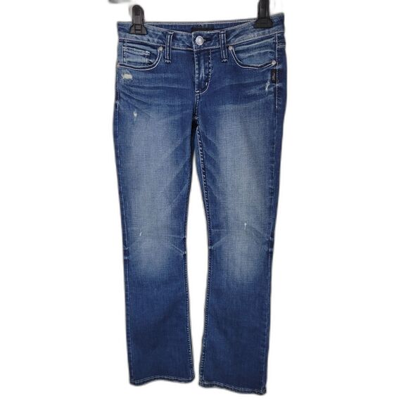 Silver Jeans Co Tuesday Slim Boot Cut Denim Jeans - Picture 1 of 4